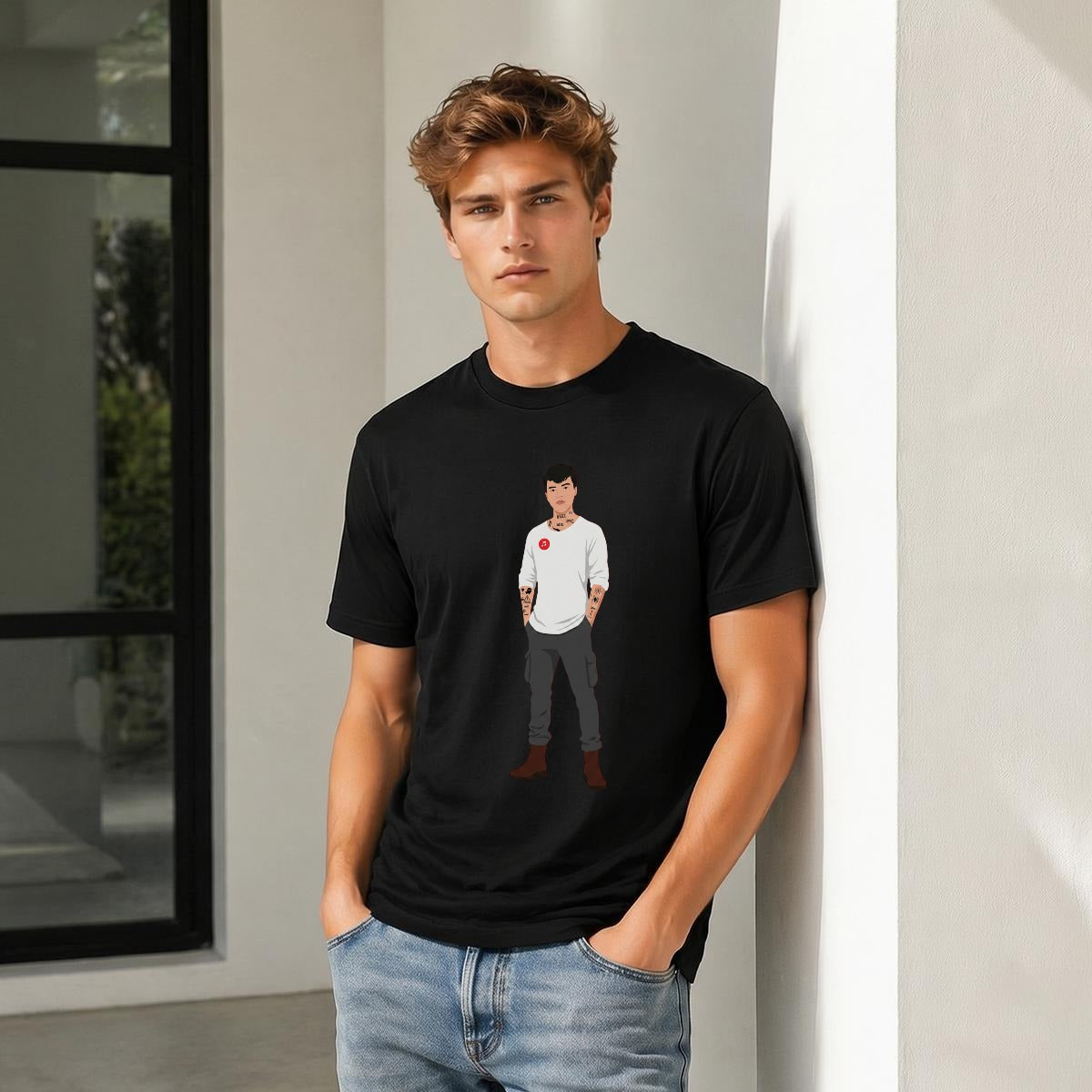Men's T-Shirt  Printed in Canada|180GSM Front DTF