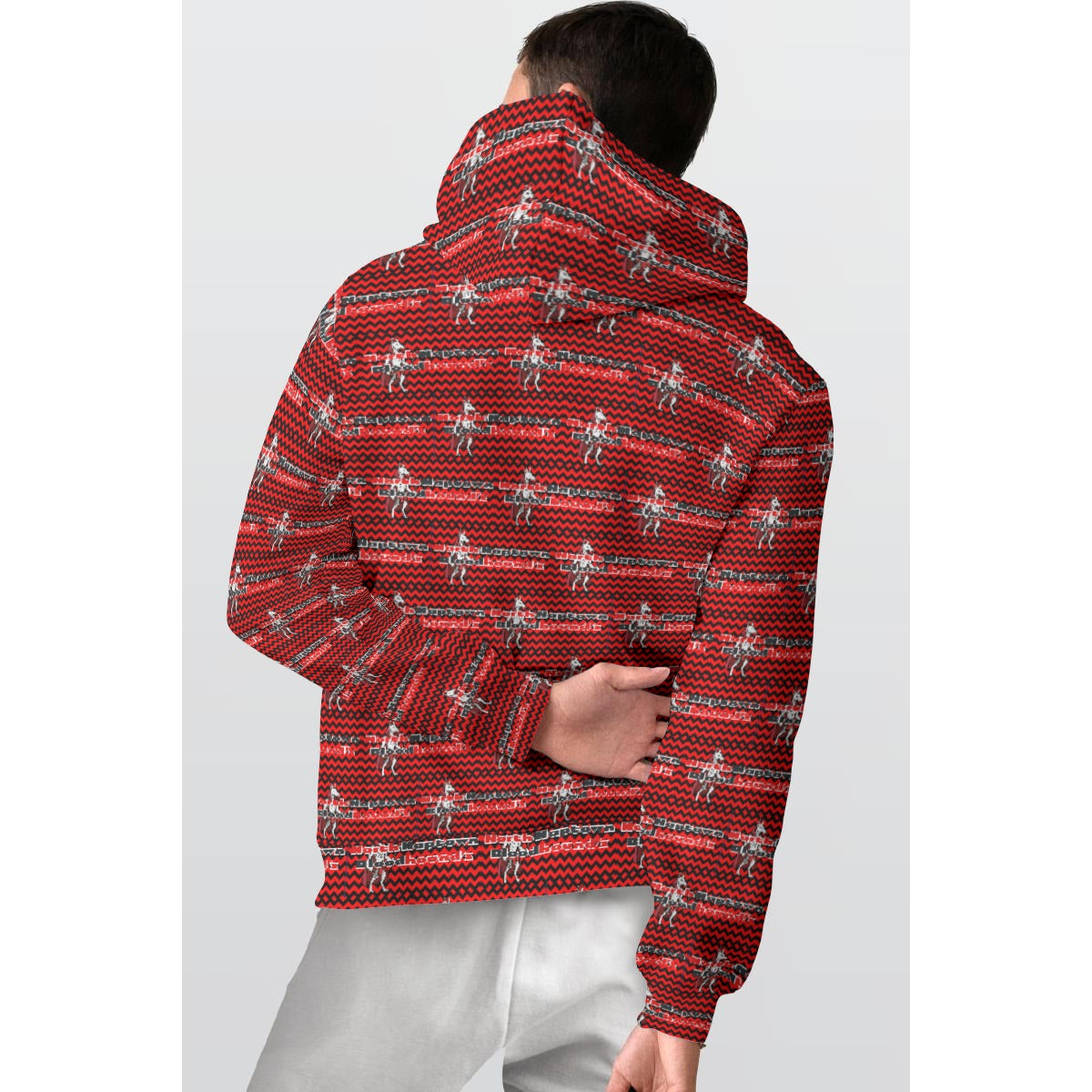 All-Over Print Men's Thicken Pullover Hoodie