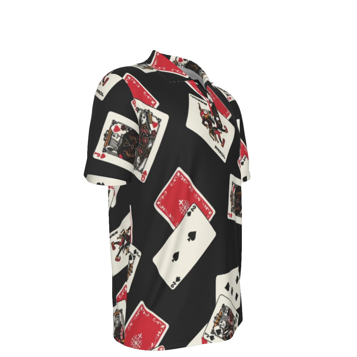 All-Over Print Men's Polo Collar Jersey