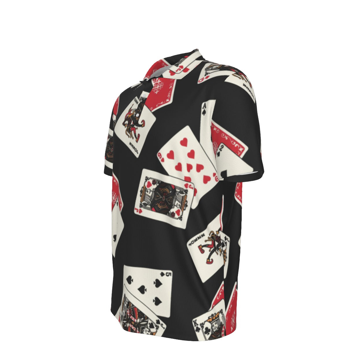 All-Over Print Men's Polo Collar Jersey