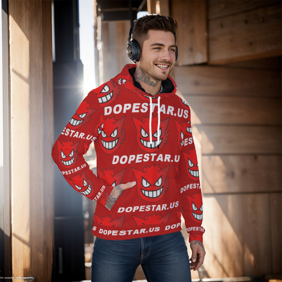 All-Over Print Men's Pullover Hoodie