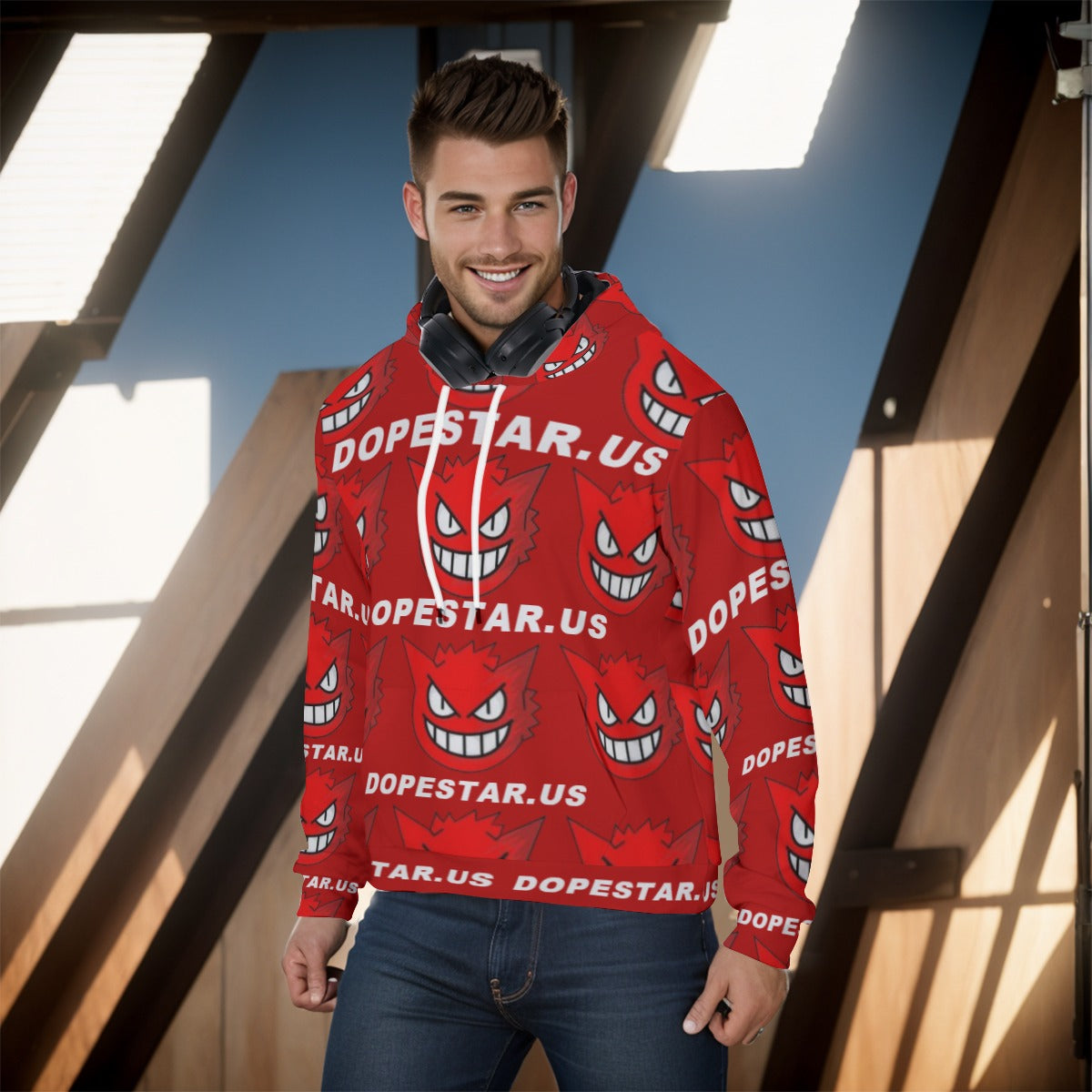 All-Over Print Men's Pullover Hoodie