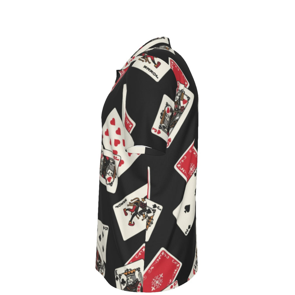 All-Over Print Men's Polo Collar Jersey