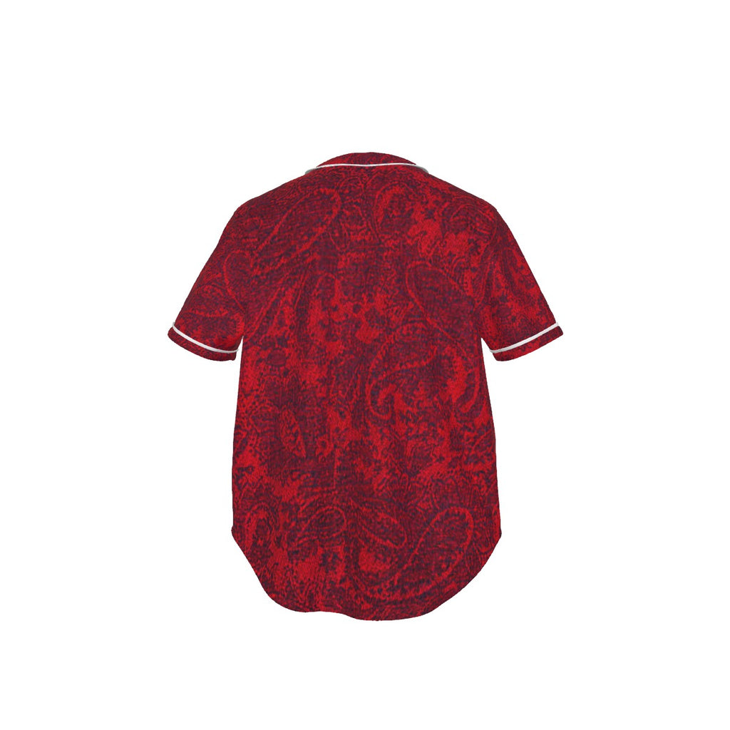 All-Over Print Men's Short Sleeve Baseball Jersey With Pinstripes
