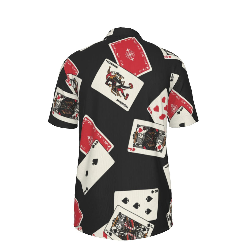 All-Over Print Men's Polo Collar Jersey