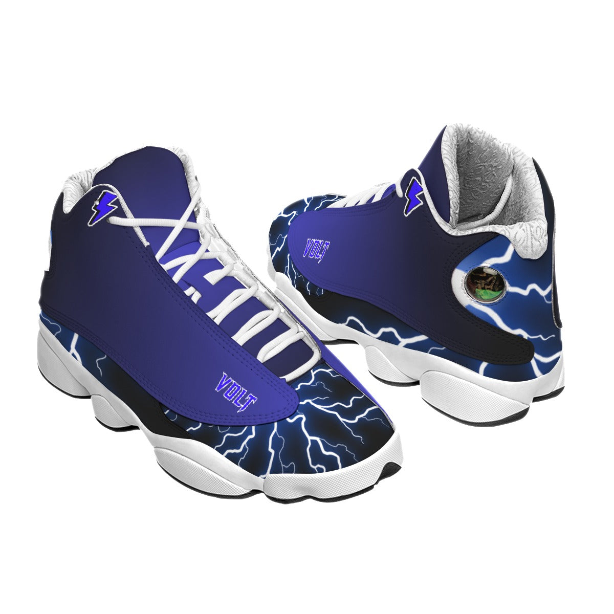 Men's Curved Basketball Shoes With Thick Soles