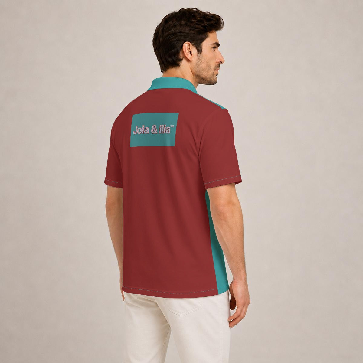 All-Over Print Men's Heavyweight Polyester Polo Shirt|210GSM