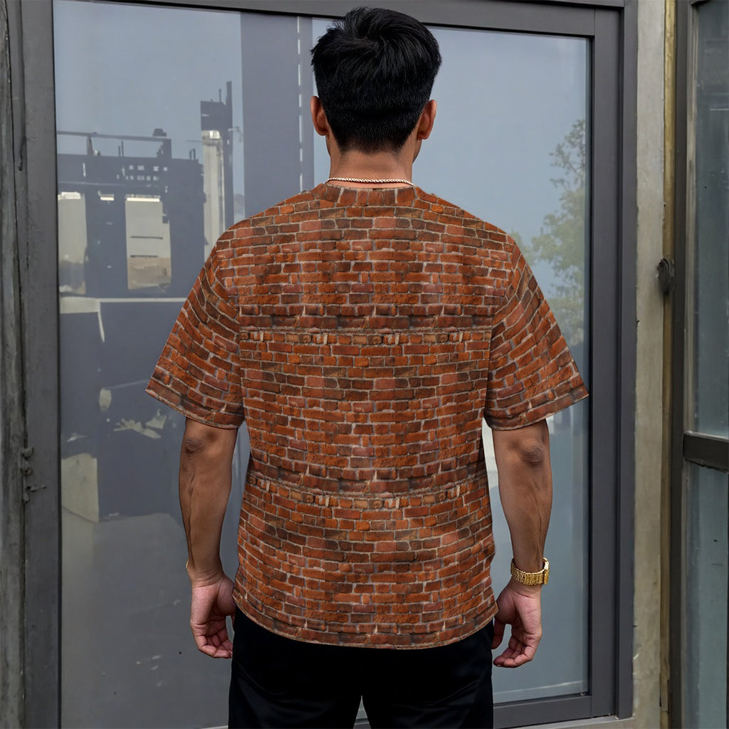 All-Over Print Unisex Drop-shoulder T-shirt|180GSM