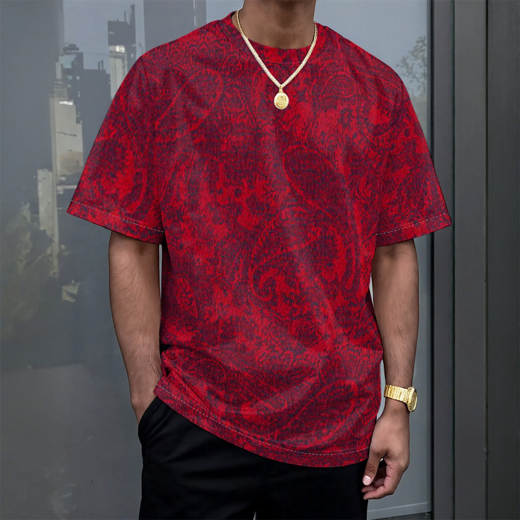 All-Over Print Unisex Drop-shoulder T-shirt|180GSM