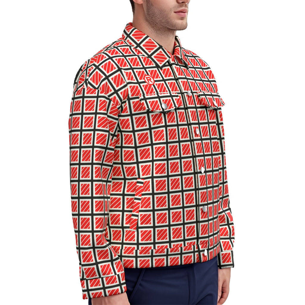 All-Over Print Unisex Lapel Jacket | 245GSM Cotton